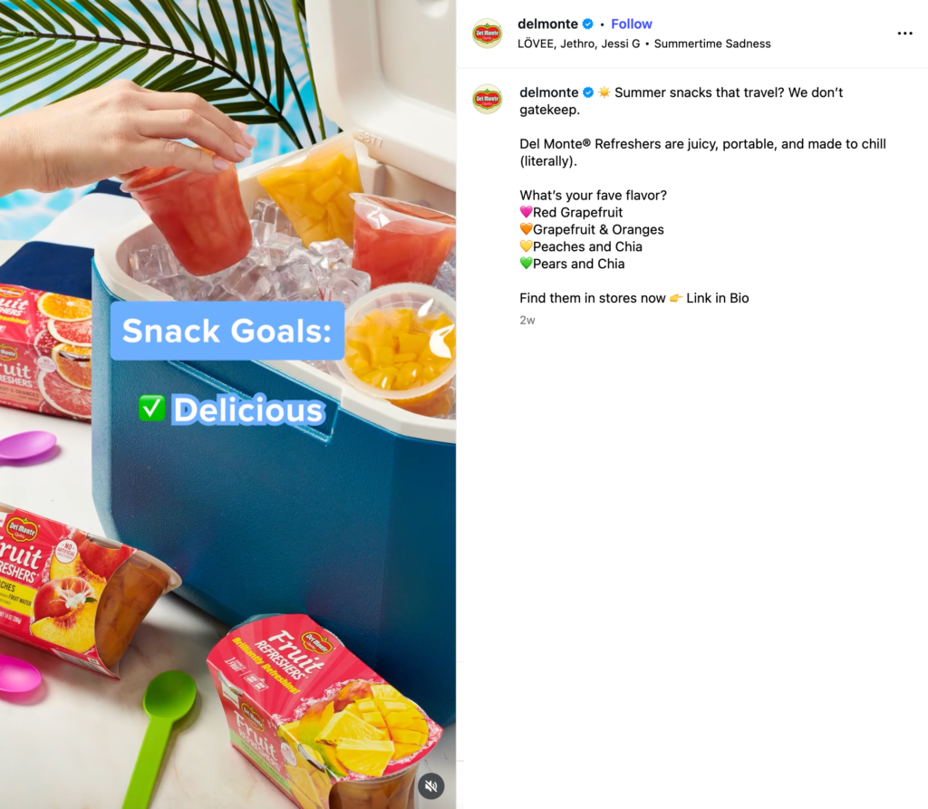 Del Monte caption