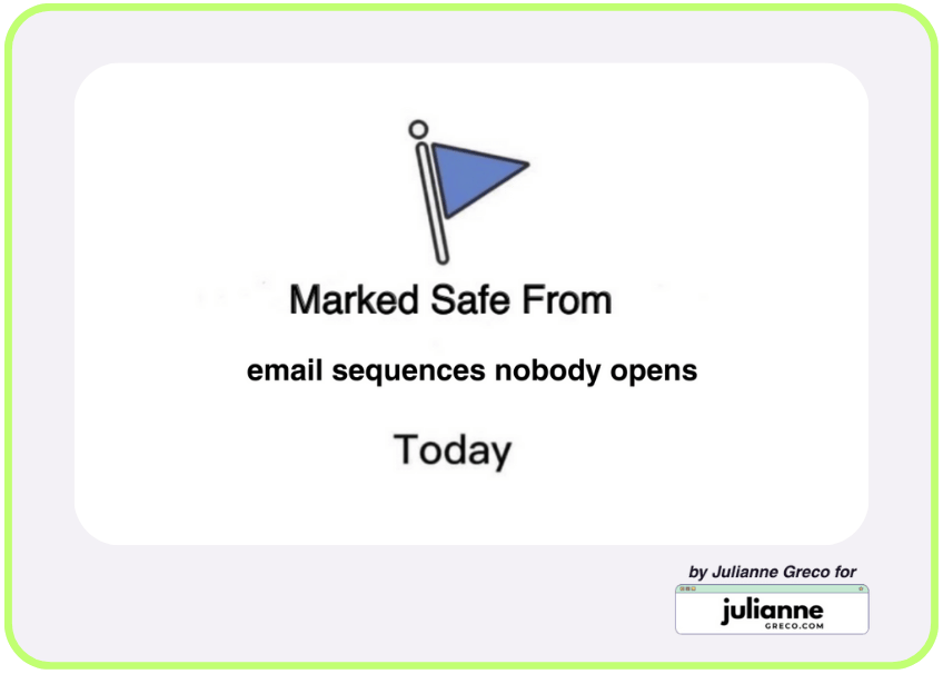 marked safe bad emails for juliannegreco.com